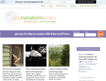 Tablet Screenshot of dailytransformations.com